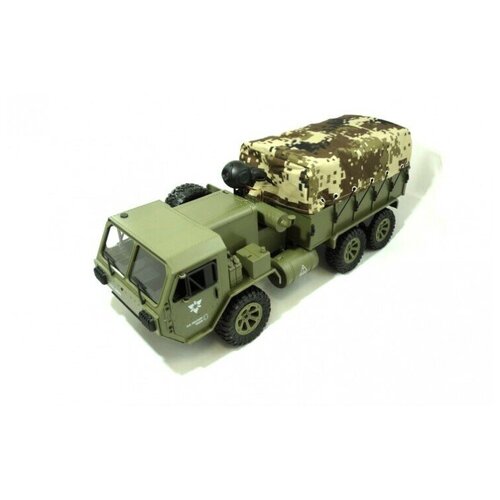 Радиоуправляемый американский военный грузовик с WiFi FPV камерой 6WD RTR масштаб 1:16 2.4G Feiyue FY004AW-1