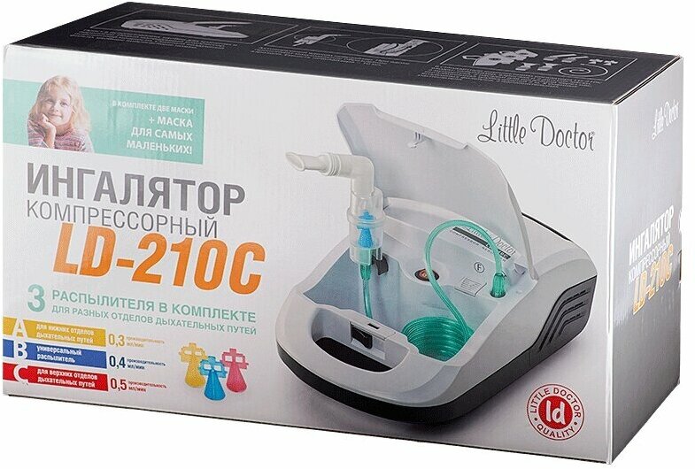 Ингалятор Little Doctor (Литл Доктор) LD-210C компрессорный Little Doctor International - фото №15