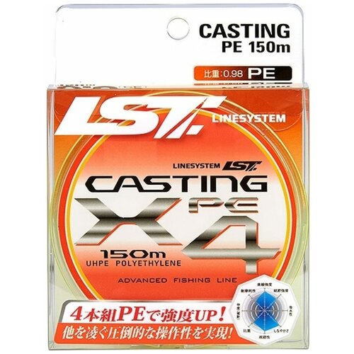 Шнур LINESYSTEM Casting PE X4 #1 (150m) yellow картридж nv print mlt d104s для samsung 1500 стр черный