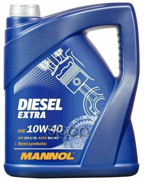 MANNOL 7504 Mannol Diesel Extra 10W40 5 Л. Полусинтетическое Моторное Масло 10W-40