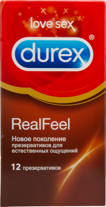 Презервативы для естественных ощущений Durex RealFeel 12 шт