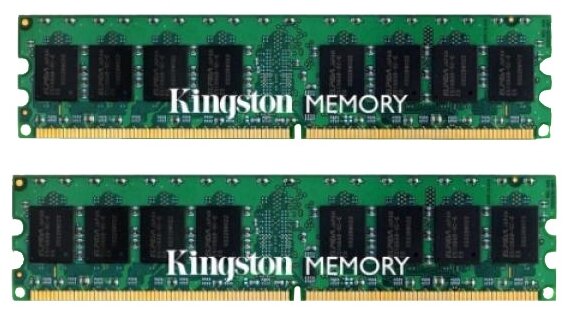 Оперативная память Kingston 4 ГБ (2 ГБ x 2 шт.) DDR2 800 МГц DIMM CL6 KVR800D2N6K2/4G