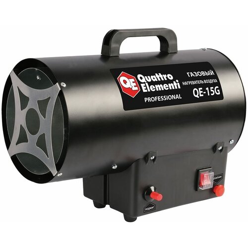Газовый нагреватель воздуха QUATTRO ELEMENTI QE-15G нагреватель воздуха электрический керамический quattro elementi qe 3000q куб 1 5 3 0 квт 250 м куб ч площадь обогрева 30 м2 915 977