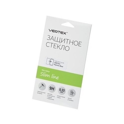 Защитное стекло VERTEX Slim Line для VERTEX Impress Bear, 1 шт., прозрачный