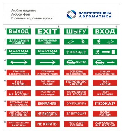 Оповещатель табло световое Электротехника и Автоматика ЛЮКС-24 "Порошок не входи" - фотография № 2