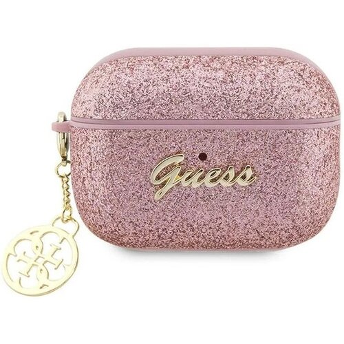 Чехол CG Mobile Guess Glitter Flakes 4G Charm для AirPods Pro 2 (2022) розовый