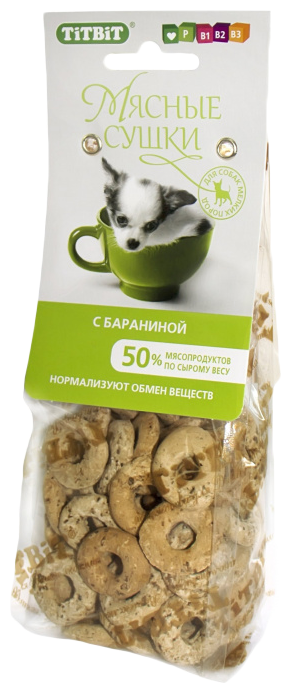 TiTBiT Мясные сушки с бараниной 100 г.