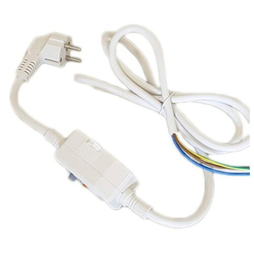 Сетевой шнур/кабель с УЗО для водонагревателя 16А, 1,4м кабель питания с вилкой для водонагревателей с узо устройство защитного отключения thermex ariston длина 160 см