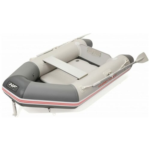 фото Bestway надувная лодка "caspian" 230x130x33см с жёстким дном, вёсла 145см, насос, транец 65046 bw