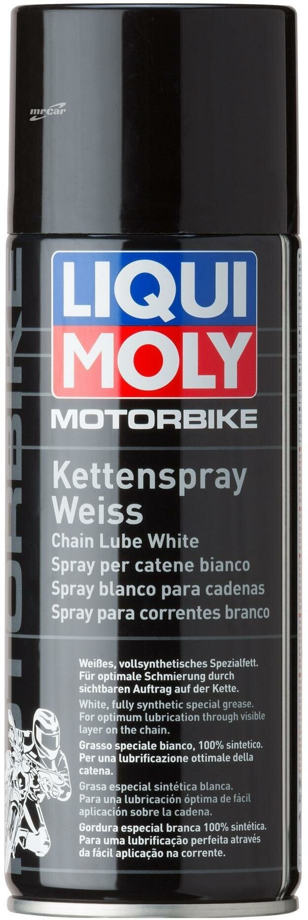 Смазка Liqui Moly Motorbike Kettenspray weiss 0.4л (1591) - фото №1