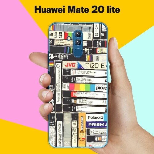 Силиконовый чехол на Huawei Mate 20 lite Кассеты / для Хуавей Мейт 20 Лайт силиконовый чехол на huawei mate 20 lite белые цветы для хуавей мейт 20 лайт