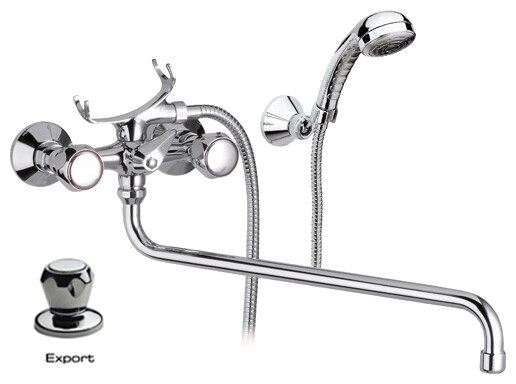 Смеситель ванно-душевой Remer длинный нос 04ex EXPORT ceramic