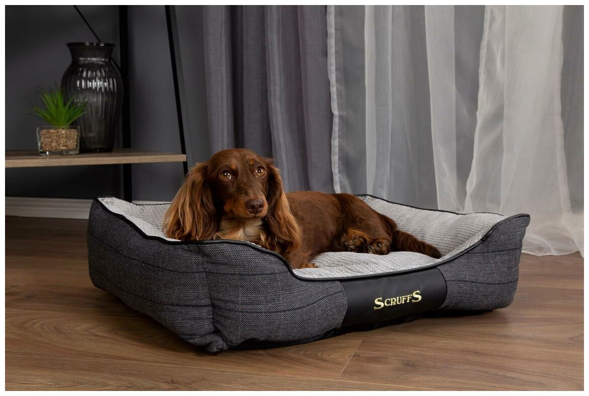 Лежак для собак SCRUFFS "Windsor", серый, 50х40см (Великобритания) - фотография № 3