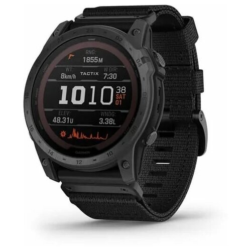 Умные часы Garmin tactix 7 Pro Ballistics Edition с черным нейлоновым ремешком