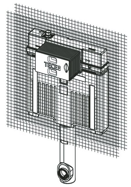 Смывной бачок скрытого монтажа TECE TECEprofil 9370500 - фото №4