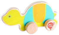 Каталка-игрушка Lucy & Leo Черепаха (LL121) зеленый/голубой/оранжевый