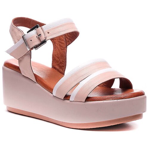 фото Босоножки vitacci, натуральная кожа, размер 36, бежевый