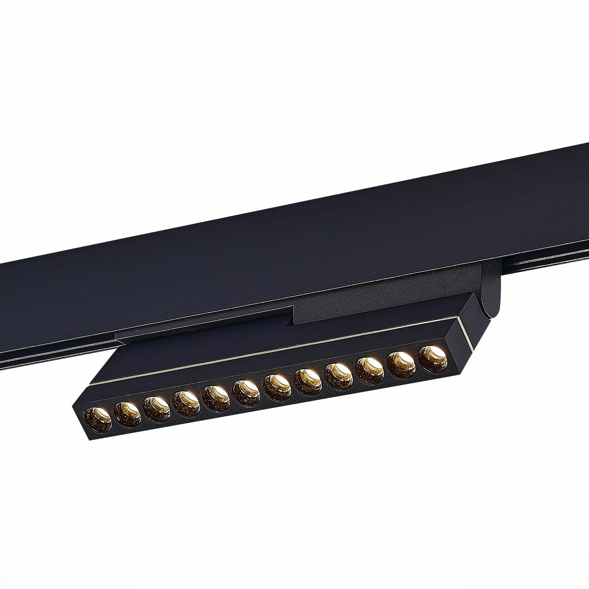 Магнитный трековый светильник светодиодный черный, ST LUCE SKYLINE 48, ST805.436.12