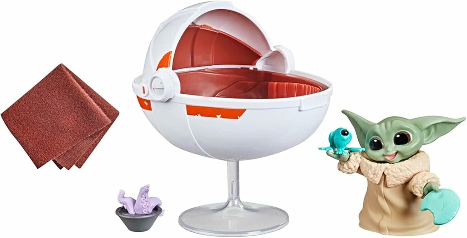 Коллекционная фигурка Грогу STAR WARS Коллекция Bounty Рюкзак Grogu's Hover-Pram
