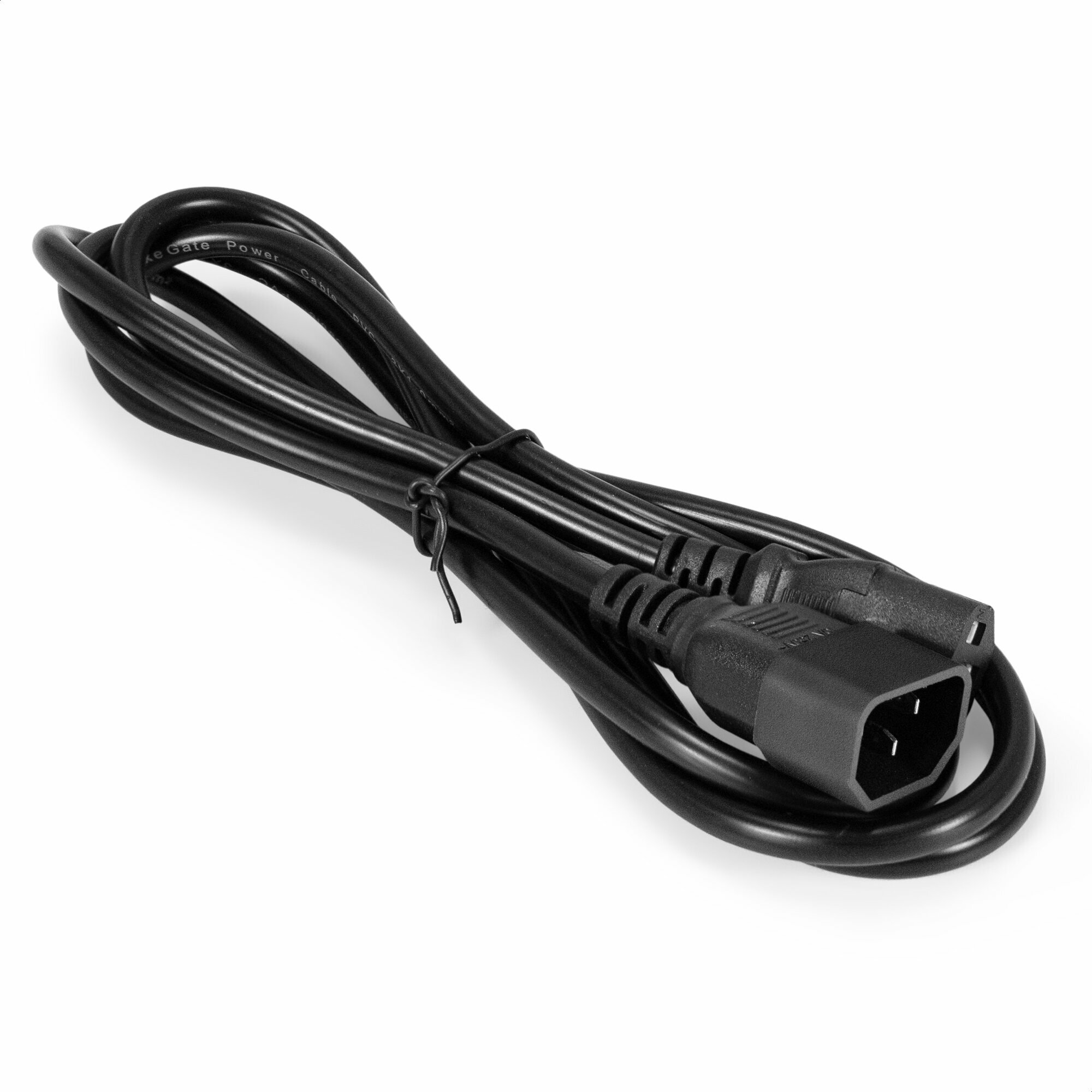 Кабель питания ExeGate Power EC-1.8P-C13->C14/3x0.75Cu (C13->C14, VDE-250V-3*0.75mm2, медь, черный, 10A, 1.8м) EP280625RUS