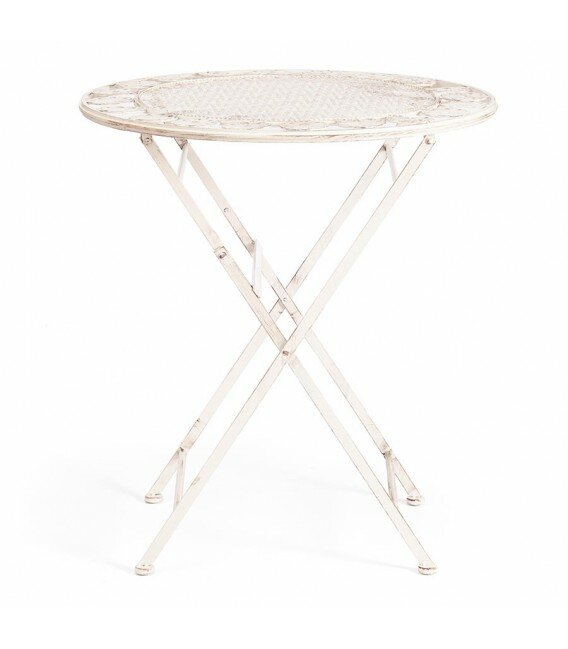 Фото TetChair Кованый стол Patio  PL08 11139   античный белый
