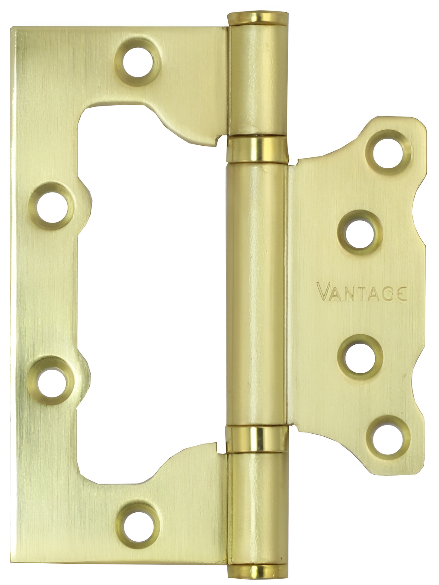 Петли без врезки универсальные Vantage 2BB-SB 100*75*2.5, матовое золото, 2 шт.
