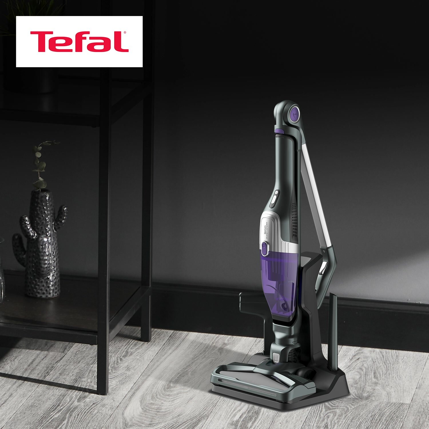 Вертикальный пылесос Tefal TY1238WO X-Pert, сухой, аккумуляторный, мощность 145 Вт — фото 1