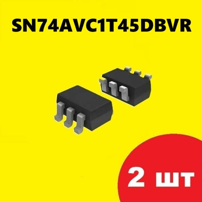 SN74AVC1T45DBVR DT1R микросхема (2 шт.) корпус SOT23-6 SMD схема, аналог SN74AVC1T45DBVT характеристики, цоколевка SOT-23-6 элемент, datasheet