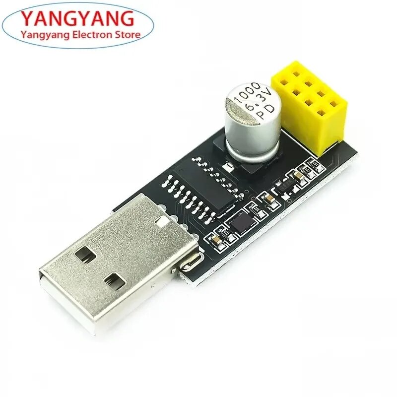 USB-адаптер для программатора ESP8266 ESP01 UART GPIO0 ESP-01 CH340G Последовательная беспроводная плата Wi-Fi Плата преобразования модуля разработки