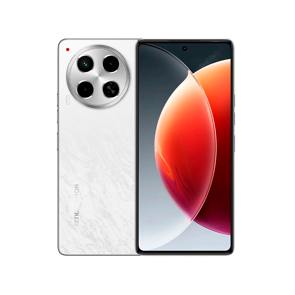 Смартфон Tecno Camon 30 8/256 ГБ, Uyuni Salt White, 50 МП, AMOLED, 120 Гц, Android, NFC