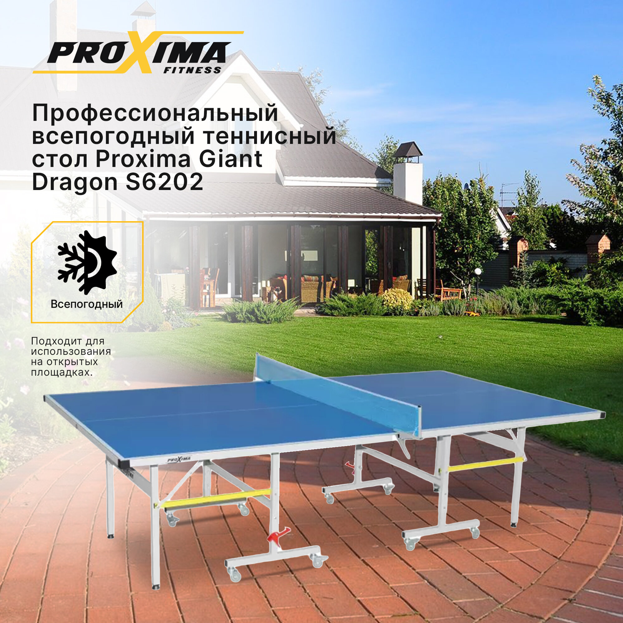 Профессиональный всепогодный теннисный стол Proxima Giant Dragon S6202