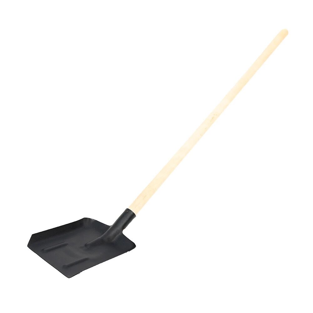 Лопата совковая Павловская Заря стальная с ребрами жесткости с деревянным черенком 1200 мм  325681 