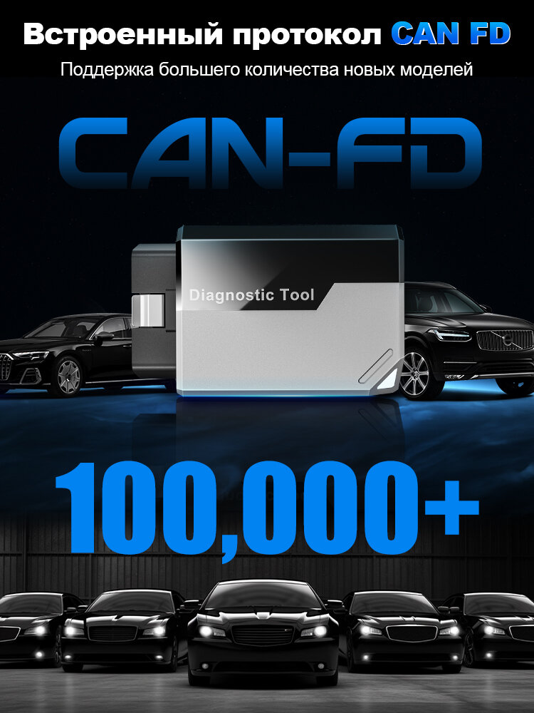 2025 НОВЫЙ KINGBOLEN Ediag Elite Двунаправленные диагностические инструменты CAN FD Бесплатное пожизненное обновление — фото 1
