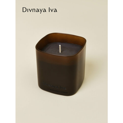 Ароматическая свеча, соевый воск, аромат канадского кедра, 8,5 см, Divnaya Iva