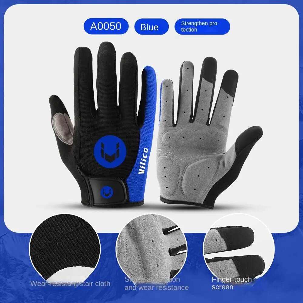 Vilico спортивные перчатки для велоспорта, M, Синий, Унисекс