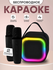 Детская караоке система/Караоке система с двумя беспроводными микрофонами и коло...