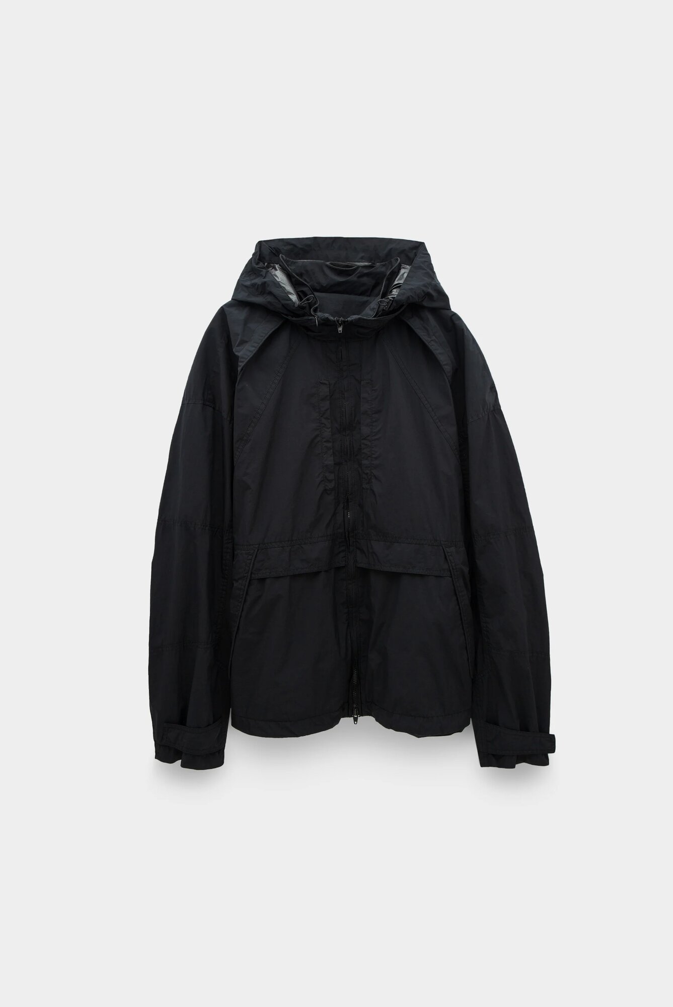 Куртка JUUN.J oblique cut detail mid-length jumper, размер 50, черный