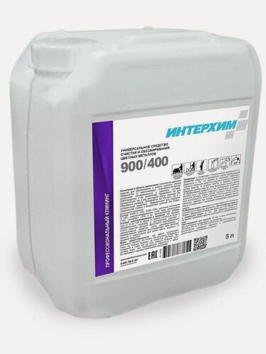 Изображение товара Универсальное средство очистки и обезжиривания цветных металлов, интерхим 900/400, 5л