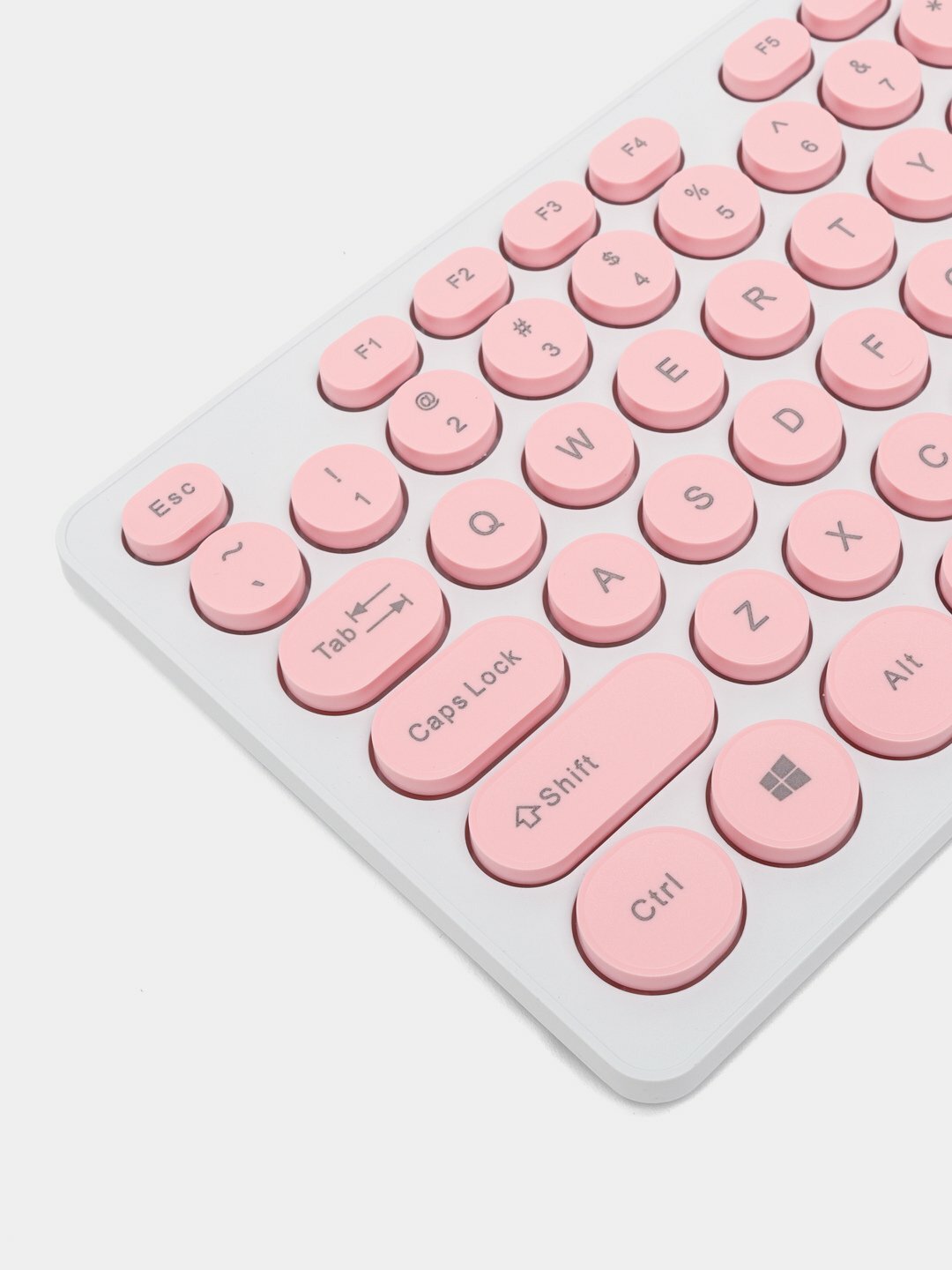 Игровая клавиатура и мышь T-wolf TF770 розовий светь RGB-подсветка