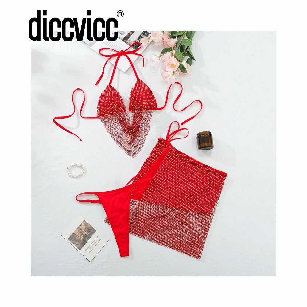 Комплект нижнего белья DICCVICC, размер S, красный