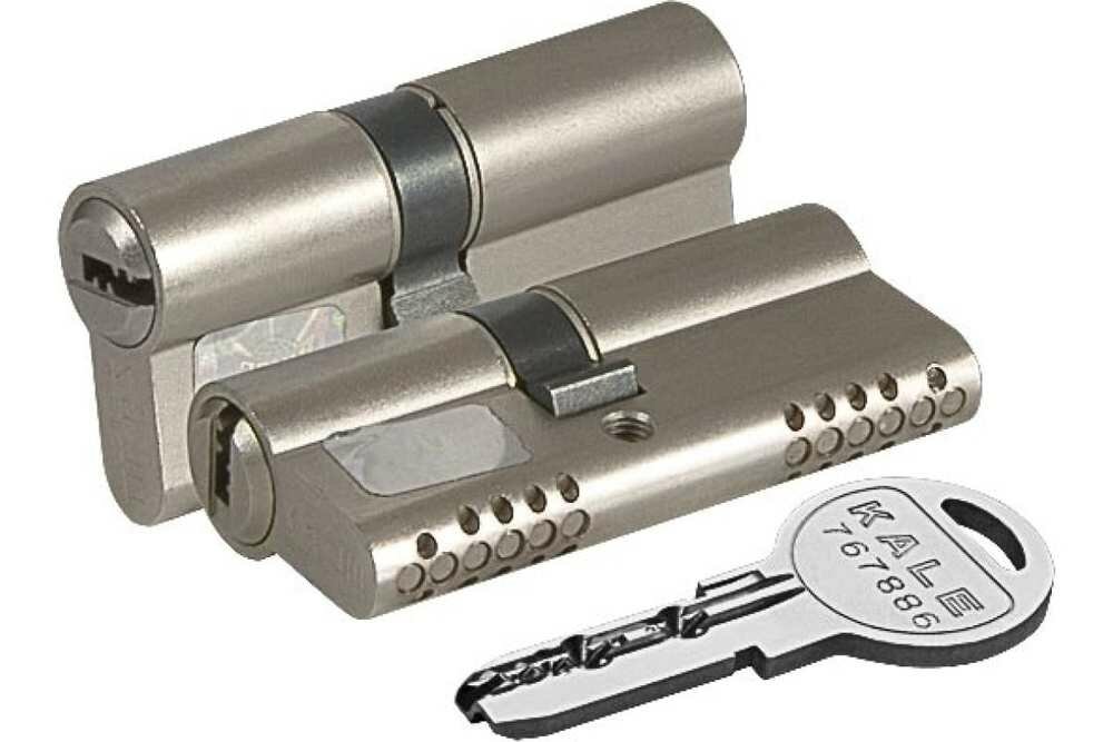 Цилиндровый механизм Kale Kilit 164 OBS SNE/100 (40/10/50) mm никель 5 кл.