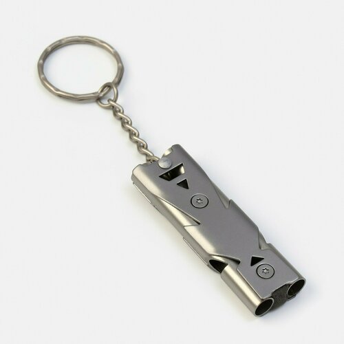 Свисток для выживания высокочастотный, до 150 дБ, металл, 6.5 см