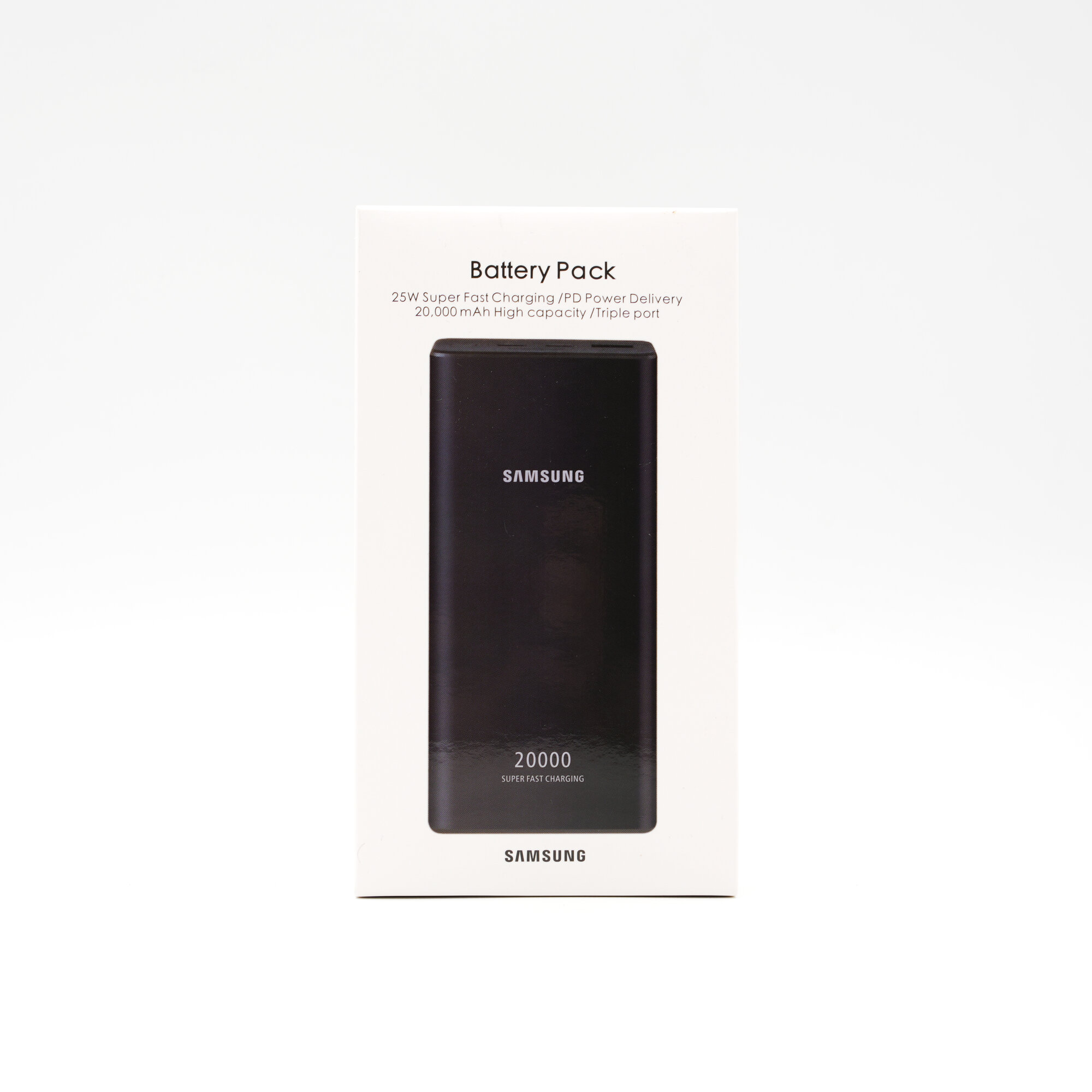 Внешний аккумулятор Samsung Powerbank EB-P5300, 20 000 мАч, чёрный, алюминий