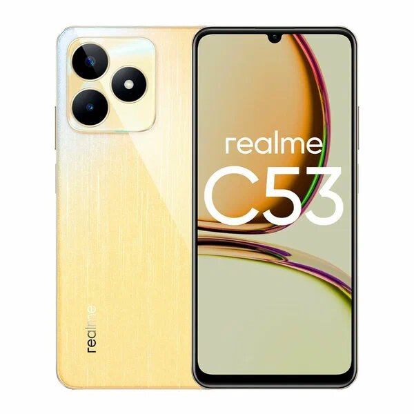Смартфон Realme C53 Champion Gold, NFC, 6ГБ/128ГБ, камера 50 МП, диагональ 6,74" — фото 1