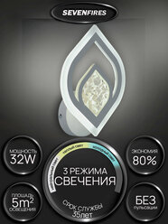 Светильник настенный светодиодный, бра Семь Огней, белый, для спальни