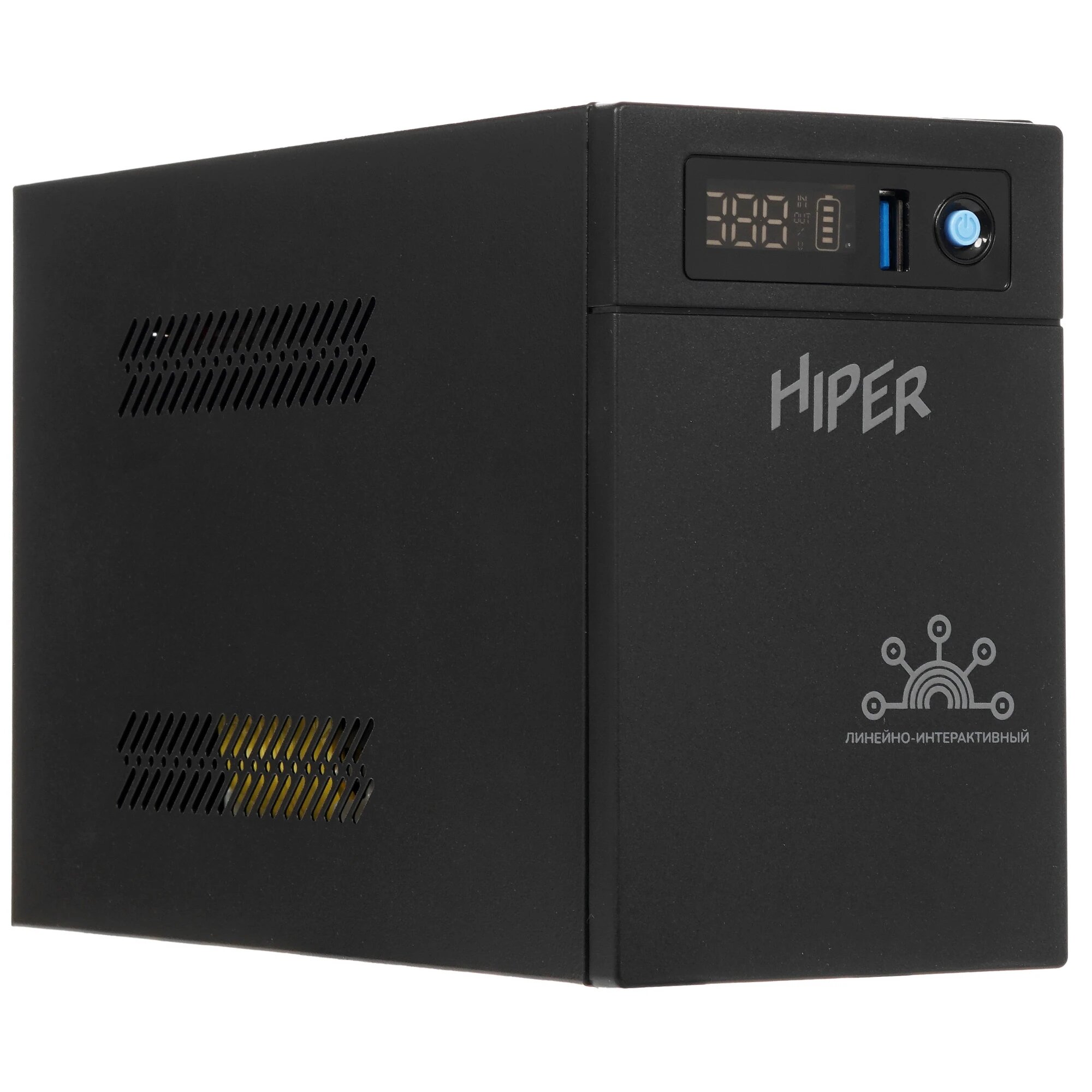 Источник бесперебойного питания HIPER LES-800UB LiFePO4, 800 ВА, 2 х CEE 7 (евророзетка), USB