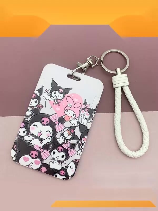 Бейджик школьный Kuromi чехол для пропуска проездного — фото 1