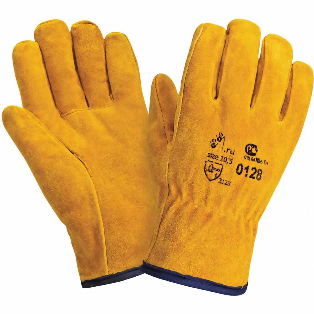 Спилковые перчатки монтажника PLAZWELD P-S8