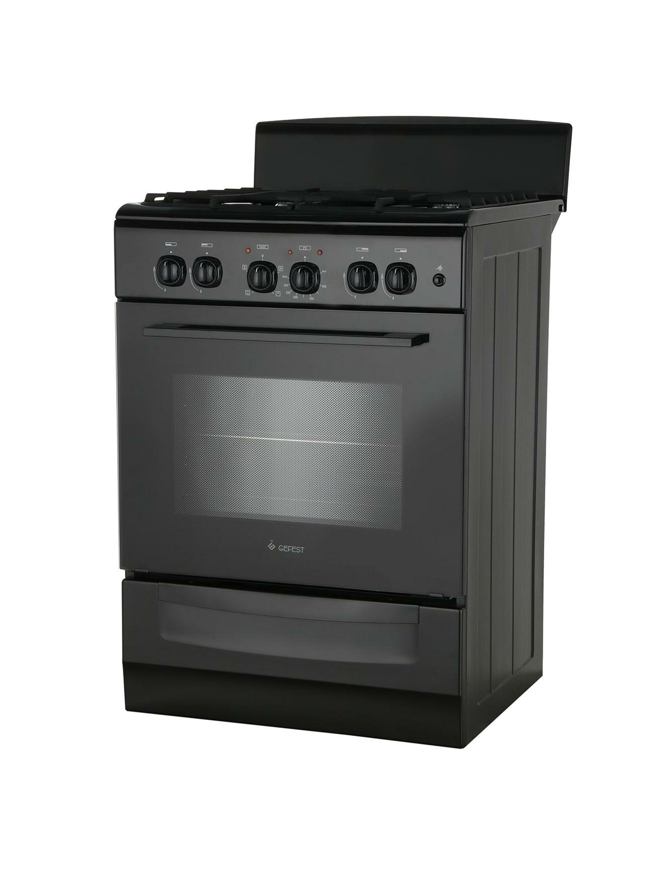 Комбинированная плита (60 см) Gefest ПГЭ 6102-01 0197 черная — фото 1