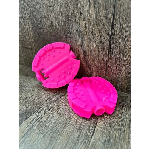 Педали детские для 3-х колесных велосипедов, цвет розовый, пластик